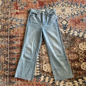 Denim Forum The Farrah High Rise Wide Leg Size 28